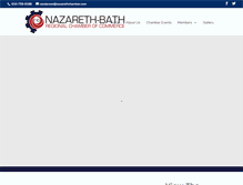 Tablet Screenshot of nazarethchamber.com